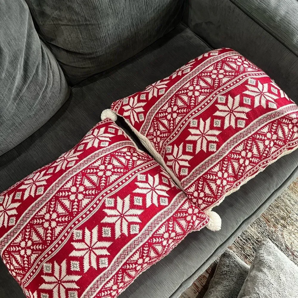 Joann Festive Reversible Knit Pillows
